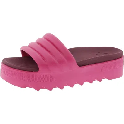Cougar Shoes Pool Party Womens Solid Pool Slides In Pink