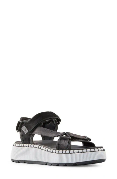 Cougar Spray Water Resistant Platform Sandal In Black