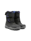 Cougar Touch-strap Fleece Snow Boots In Black