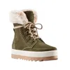 Cougar Vanetta Suede Winter Boot In Olive In Green