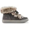 Cougar Women's Dasha Furry Booties In Pewter In Silver