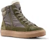 Cougar Dax Waterproof High Top Sneaker With Faux Shearling Trim In Green