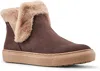 Cougar Duffy Faux Fur Trim Waterproof Bootie In Brown