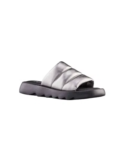 Cougar Women's Julep Leather Water-repellent Sandal In Metallic Silver In Gray