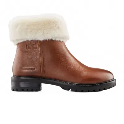 Cougar Women's Kendal Winter Ankle Boot In Cognac Leather In Brown