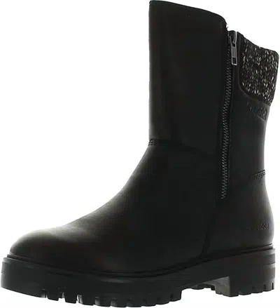 Cougar Women's Neptune Waterproof Leather Boot In Black Leather