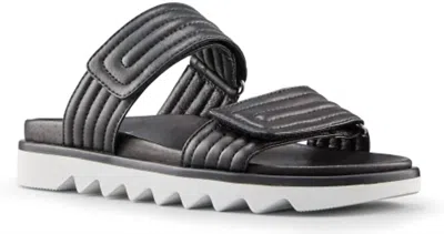 Cougar Women's Nina Slide Sandal In Black In Gray