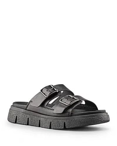 Cougar Women's Piera Buckle Strap Slide Sandals In Black