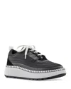 Cougar Sayah Pillowy Nylon Platform Sneakers In Black/white