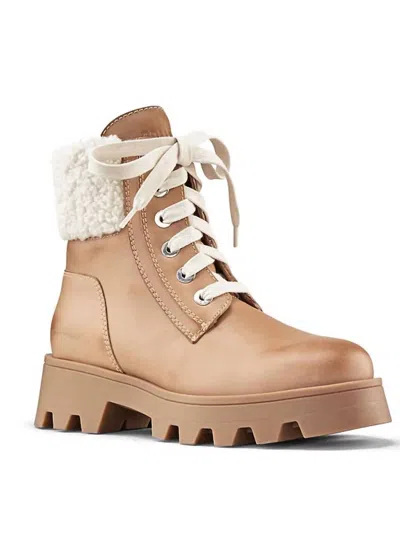 Cougar Women's Stella Shearling Waterproof Boot In Caramel In Brown