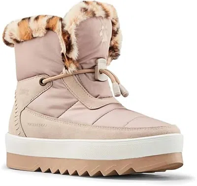 Cougar Women's Vibe Waterproof Boot In Cream/brown In Nude