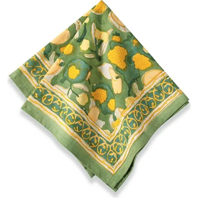 Couleur Nature Fruit Napkins In Green