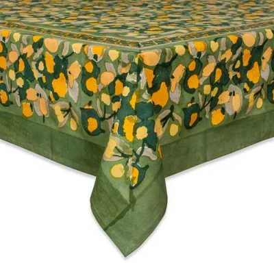Couleur Nature Fruit Tablecloth In Green