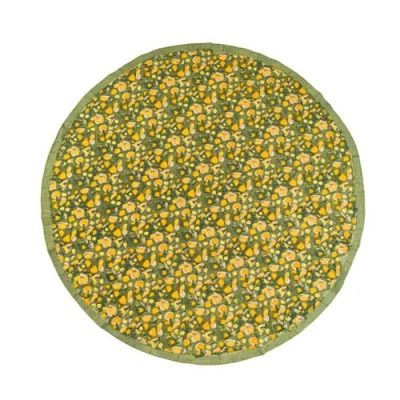 Couleur Nature Fruit Tablecloth In Green