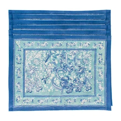 Couleur Nature La Mer 6-pc. Placemats In Blue