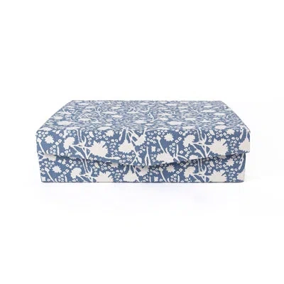 Couleur Nature Meadows Gift Box - Bleu - 12.5" X 9.5" X 3" In Blue