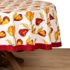 Couleur Nature Orchard Pear Round Tablecloths In Red