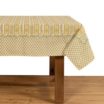 Couleur Nature Provence Avignon Tablecloth In Pistache 59" X 86"