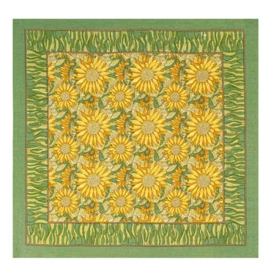 Couleur Nature Sunflower Napkins In Green