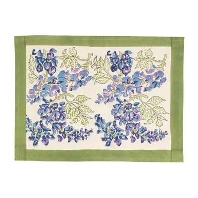 Couleur Nature Wisteria 6-pc. Placemats In Green