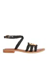 Couleur Pourpre Sandals In Black