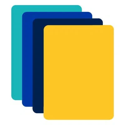 Counterart Chop Chop 4 Pack Trend Colors Flexible Cutting Mat 11.5 Inch By 15 Inch