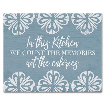 Counterart Counting Memories 3mm Glass Cutting Board 15” X 12”