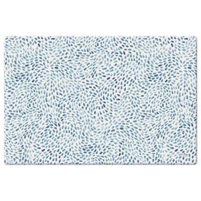 Counterart Drift Marks Comfort Kitchen Floor Mat In Brown;green;blue