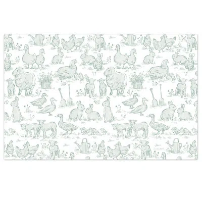 Counterart Farmhouse Baby 24 Sheet Premium Paper Stock Placemats In White
