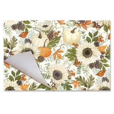 Counterart Farmhouse Fall 24-sheet Premium Paper Placemats In Brown