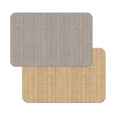 Counterart Faux Basket Weave Reversible Easy Care Placemats In Taupe