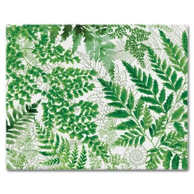 Counterart Fernery Tempered Glass Cutting Board 12" X 15"