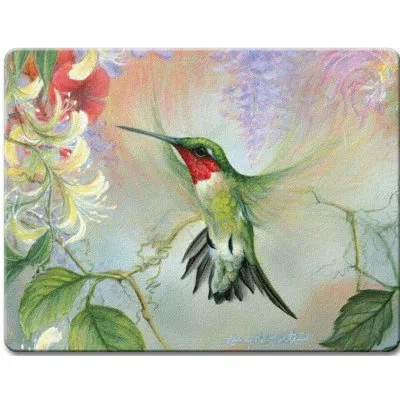 Counterart Glass Nature's Gift Of Feathers Cutting Board