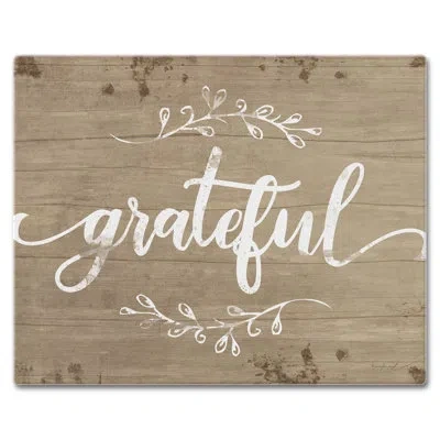 Counterart Grateful Tempered Glass Cutting Board 12" X 15"