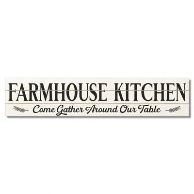 Counterart Highland Home Farmhouse Kitchen Decorative Indoor/outdoor Pallet Wood Sign In Black;beige