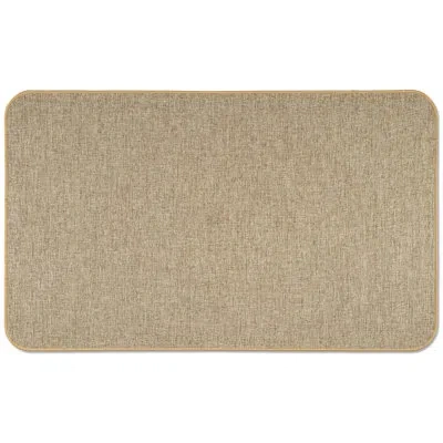 Counterart Look Decorative Kitchen Mat In Beige