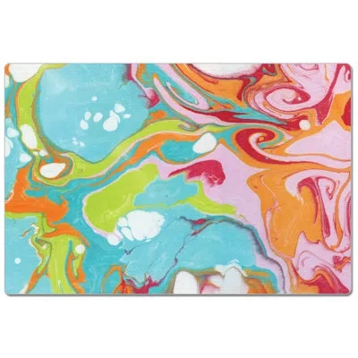 Counterart Marble Comfort Anti-fatigue Mat In Multi