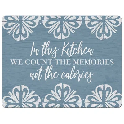 Counterart Memories Counted Designer Flexible Plastic Cutting Board Mat