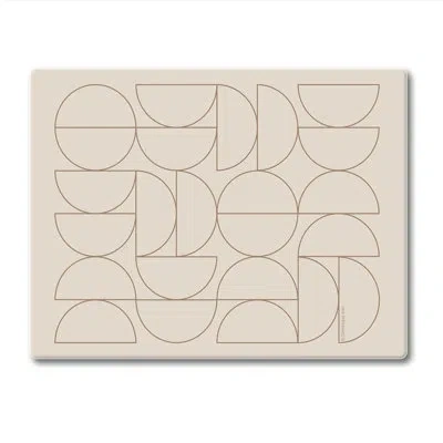 Counterart Mocha Moon 3mm Tempered Glass Cutting Board 10" X 8"