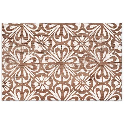 Counterart Modern Farmhouse 24-sheet Premium Paper Stock Placemats In Brown