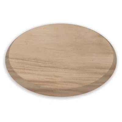 Counterart Neutral Wood Lazy Susan Turntable 14" Diameter In Natural