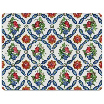 Counterart Strawberry Garden Designer Flexible Plastic Cutting Board Mat 15" X 11.5"