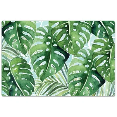 Counterart Tropical Comfort Foliage Anti-fatigue Mat In Green