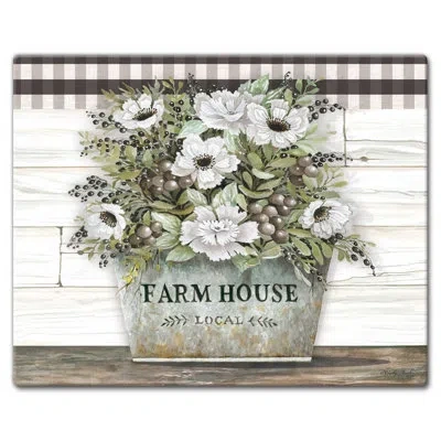 Counterart Vintage Farmhouse Tempered Glass Cutting Board