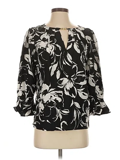 Pre-owned Counterparts 3/4 Sleeve Blouse In Black