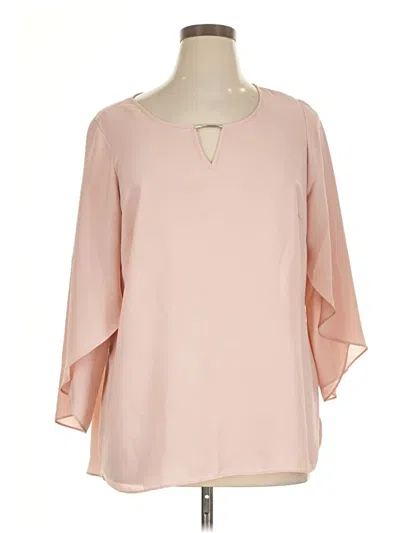 Pre-owned Counterparts 3/4 Sleeve Blouse In Pink