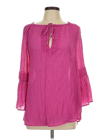 Pre-owned Counterparts 3/4 Sleeve Blouse In Pink
