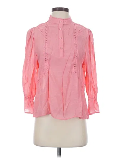Pre-owned Counterparts 3/4 Sleeve Blouse In Pink