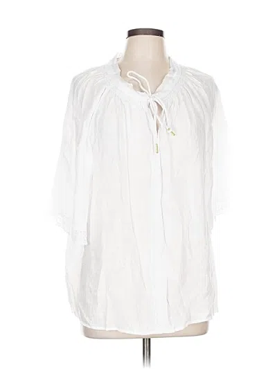 Pre-owned Counterparts 3/4 Sleeve Blouse In White