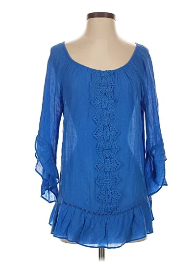 Pre-owned Counterparts 3/4 Sleeve T-shirt In Blue